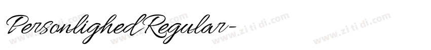 Personlighed Regular字体转换 Personlighed Regular字体转换